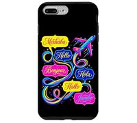 Hello in Different Languages World Travel Airplane Polyglot Case for iPhone 7 Plus/8 Plus