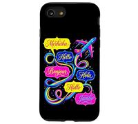Hello in Different Languages World Travel Airplane Polyglot Case for iPhone SE (2020) / 7/8