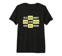 Hello in Many Languages World Peace Unity Global Traveler Premium T-Shirt