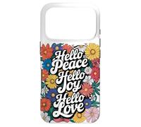 Hello Joy Hello Peace Hello Love Case for iPhone 17 Pro