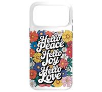 Hello Joy Hello Peace Hello Love Case for iPhone 17 Pro Max