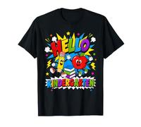 Hello Kindergarten Apple Pencil Books Back to School Student T-Shirt