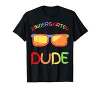 Hello Kindergarten Dude Toddler Boy Back to School Fun Boys Value Graphic T-Shirt, Men, Black, S
