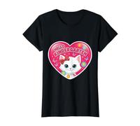 Hello Kindergarten Girl Cute Kitten Cat Back to School Value Graphic T-Shirt, Women, Black, S