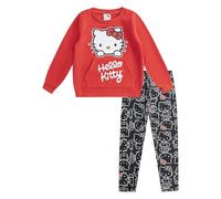 Hello Kitty 2 Piece Long Sleeve T-Shirt with Functional Pocket and Multi Print Legging Set (4T)