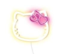 Hello Kitty 50th Anniversary Light-Up Wall Decor - USB Powered Neon LED Sign with Pink and White Lights, Cute Decorative Wall Art for Bedrooms, Parties, and Gifts