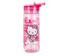Hello Kitty 580ml Kids Water Bottles with Straw - School Drinks Bottle