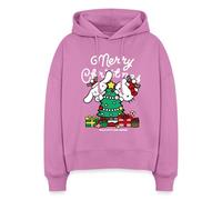 Hello Kitty And Cinnamoroll Christmas Boxy Women's Organic Hoodie