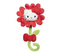 Hello Kitty and Friends 14-inch Hello Kitty Red Plush Valentine Flower with a Bendable Stem - Giftable Packaging - Officially Licensed - Ages 6+