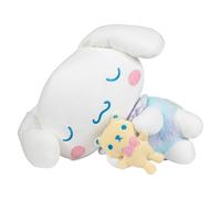 Hello Kitty and Friends Cinnamoroll 18-inch Sleeping Plush with Bear Accessory - Officially Licensed Sanrio Product from Jazwares - 6+