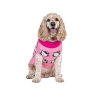 Hello Kitty and Friends Hello Kitty Dog Sweater - Pink Knit Fabric Pet Sweater with Character Design - Officially Licensed Sanrio Product from Jazwares - Large