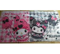 HELLO KITTY AND FRIENDS KUROMI MY MELODY PINK BLACK PARTY MOUSEPAD MAT (SAKAMI)