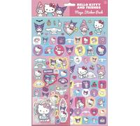 Hello Kitty and Friends Mega Sticker Pack | Three Types of Stickers (110+ Stickers) | Unisex, Age 3+ | Birthday Gifts, Stocking Filler, Art & Craft, Scrapbooking | Reusable on Non-Porous Surfaces