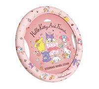 Hello Kitty and Friends Steering Wheel Cover, Universal Fit Cute Accessories for Women, Stylish Decor Gift Hello Accessories - Fits Standard Wheels 14.5"-15"