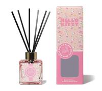 Hello Kitty Bakery Raspberry Donut Scented Reed Diffuser with Decorative Glass Bottle - Sweet Fruity Aroma, Long-Lasting Fragrance