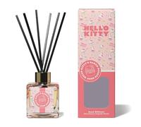 Hello Kitty Bakery Strawberry Cupcake Scented Reed Diffuser with Decorative Glass Bottle - Sweet Dessert Aroma, 6 Reeds, Long-Lasting Fragrance