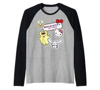 Hello Kitty Best Friends Character Pose Cute Fun XOXO Retro Raglan Baseball Tee