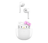 Hello Kitty Bluetooth Wireless Earbuds with Charging Case - Built-in Mic, Easy Pairing, Cute Hello Kitty Design, White and Pink, Perfect for Kids, Teens, and Hello Kitty Fans