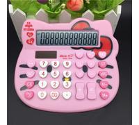 Hello Kitty Calculator Super Cute, Study Gift for School Office Workers, Solar and Battery Powered (Pink)