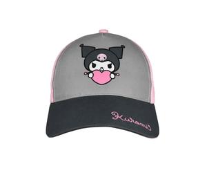 Hello Kitty Cap for Girls - Kuromi Children's Cap Baseball Cap Adjustable Pink/Grey