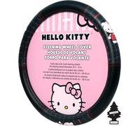 Hello Kitty Car Steering Wheel Cover Cord Design Air Freshener Bundle Univesal Fit