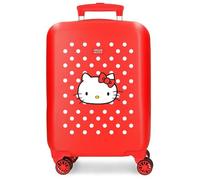 Hello Kitty Castle of Hello Kitty Cabin Suitcase Red 33 x 50 x 20 cm Rigid ABS Combination Lock Side 28.4L 2 kg 4 Double Wheels Hand Luggage, red, 33x50x20 cms, Cabin Suitcase