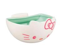 Hello Kitty Ceramic Streaming Snack Bowl With Phone Holder, Officially Licensed Sanrio Kawaii Kitchenware Gift Paladone