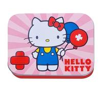 Hello Kitty Children's Plaster - Metal Box - 24 Plasters - Beautiful Design Plaster Storage Box for Children - Suitable for Backpack - Handbag