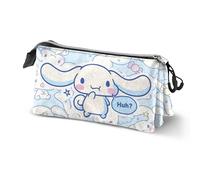 Hello Kitty Cinnamoroll Candy-Triple Pencil Case, Blue, 23 x 11 cm