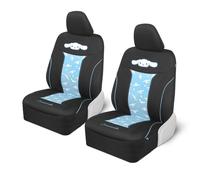 Hello Kitty Cinnamoroll Car Seat Covers - Adorable Light Blue Front Seat Covers with Cute Cinnamoroll Design, Durable and Comfortable Polyester, Car Accessories Hello Kitty Accessories 2pc