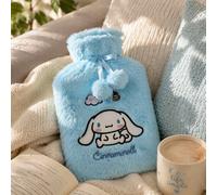 Hello Kitty Cinnamoroll Fur Hot Water Bottle 1L in Blue | Size: Medium Hello Kitty Blue M