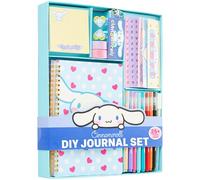 Hello Kitty Cinnamoroll Sanrio DIY Journal Kit Gift for Girls Teens, A5 Spiral Notebook, Sticker Sheets & Accessories, Arts & Crafts Set Stationary Supplies, Kawaii Anime Gifts (Blue Cinnamoroll)