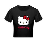 Hello Kitty Classic Crop T-Shirt Black