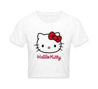 Hello Kitty Classic Crop T-Shirt White