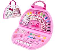 Hello Kitty Colored Pencils Art Supplies Kids Drawing Kit School Supplies Painting Kit Girls Drawing Pencils Art Kit Travel Case with Crayons Arts and