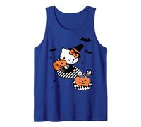 Hello Kitty Cute Witch Wizard Happy Halloween Tank Top, Men, Royal Blue, Medium