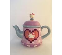 Hello Kitty Digital Dream Teapot, 9.125"L x 5.125"W x 7"H created by Blue Sky Clayworks