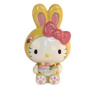Hello Kitty Easter Yellow Bunny Figurine, 4.75" L x 4.25" W x 7" H Created by Blue Sky Clayworks