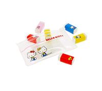 Hello Kitty Essential - Mini Eraser Set | Pack of 6 | Zip Lock Wallet | Featuring & Friends