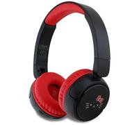 Hello Kitty Face Logo Bluetooth Wireless Headphones Black/Red - HKOBHV6ROKFR