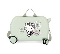 Hello Kitty Fair Suitcase, Green, 45x31x20 cms, Children's Suitcase