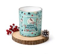 Hello Kitty Festive Spice Scented Candle, 213g, 35 Hour Burn Time, Blue
