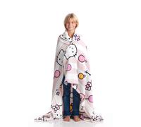 Hello Kitty Fleece Blanket - Official Sanrio Soft Fluffy Pink Throw for Kids...