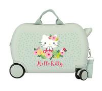 Hello Kitty Floral Kitty Children's Suitcase Green 45 x 31 x 20 cm Rigid 1.8 kg Combination Lock Side ABS 1.8 kg 24.6L Hand Luggage, Green, One Size, Children's Suitcase