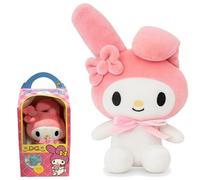 Hello Kitty & Friends Colour Your Own Plush Soft Toy with Washable Markers - Kuromi My Melody Cinnamoroll Collectible Cuddly Dolls for Kids Creative Play - 16.5cm Boxed Gift (My Melody)