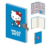 Hello Kitty & Friends Favourite Apple A5 Lockable Notebook (One Size) (Blue/White)