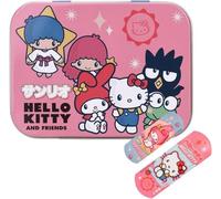Hello Kitty & Friends Flexible Plasters in Metal Tin Box, Waterproof & Breathable First Aid Plasters for Kids & Adults, Latex-Free, Hypoallergenic, Easy Removal & Skin-Friendly, Two Sizes, 24 Plasters
