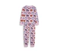 Hello Kitty & Friends Girls Fleece Twosie Pyjama Set - Soft Crew-Neck Top & Bottoms, Character All-Over Print, Cosy Kids Sleepwear Loungewear, Gifts for Girls, Machine Washable