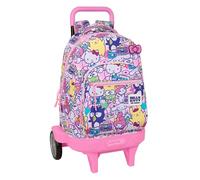 HELLO KITTY & FRIENDS - Large Backpack with Wheels, Compact Evolution, Removable, Ideal for Children of Different Ages, Comfortable and Versatile, Quality and Resistance, 33 x 22 x 45 cm