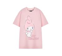 Hello Kitty & Friends My Melody Pink Womens Short-Sleeved T-Shirt | Friends Graphic Tee | Sanrio My Melody Character Shirt | Cute Pink Top for Women & Teens